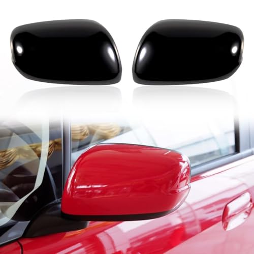 Car Door Rearview Mirror Cover Cap Housing Protective Cover For Exterior Mirrors Fit For Honda Fit Jazz 2009 2010 2011 2012 2013 (Light Silver, Left Driver Side） - color: Light Silver Left Driver Side