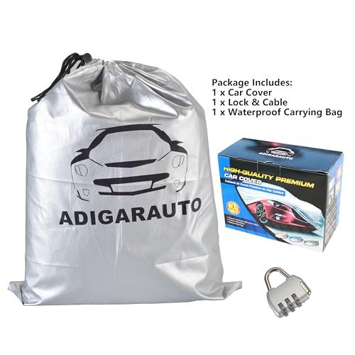 Car Cover Fit for 191-205 inches Length SUV/Van Waterproof All Weather Outdoor Full Cover Rain Sun UV Protection Driver Side Door Zipper Dirtproof Scratch Resistant Breathable Dustproof - size: YXL: Fit 191-205 inches SUV/Van