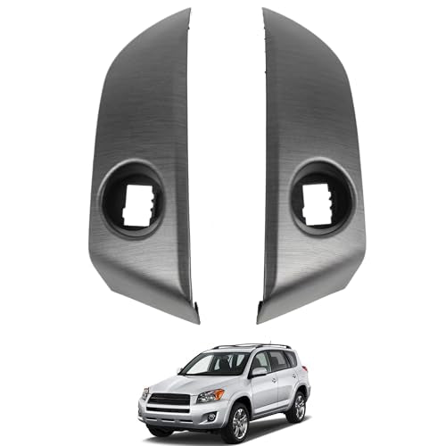 1 Pair Central Dashboard Cover Strip Trim Left and Right Compatible with 2006-2012 Toyota RAV4 Base Limited EV Sport Replaces 55413-42070-B0 55412-42060-B0