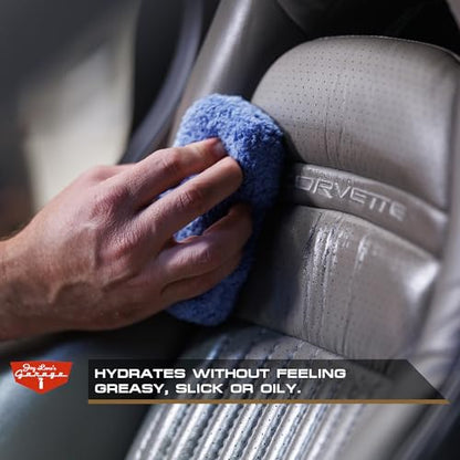 Jay Leno's Garage Leather Cleaner and Conditioner for Car Interior – Advanced Car Seat Leather Cleaner and Conditioner, Auto Leather Care Kit for Interior Detailing and Upholstery Cleaning - style: Treatment Kit