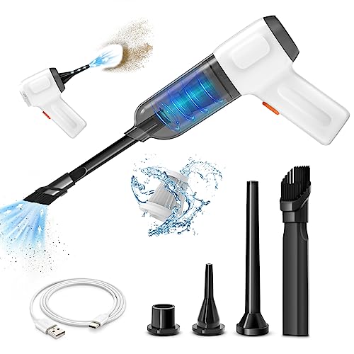 NICE BUDDY Cordless Vacuum Cleaner-Mini Air Duster, Portable Handheld Vacuum, 3 in1Dry Use for Car Keyboard,Dust Buster & Air Blower for Kitchen, 6500PA Suction,Inflate/Deflate Swim Ring