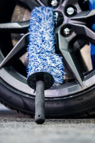 [Barrel Blade Lite] Microfiber Wheel Brush - Blue Plush