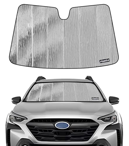 Pigenius Windshield Sunshade for Subaru Legacy/Outback 2023-2025 Eyesight, Reversible Silver/Black - color: silver, size: for legacy/outback 2023-2025 with eyesight