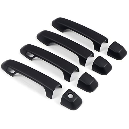 ITrims Door Handle Cover Trim for Toyota 4Runner 4WD N280 Prado J150 2010-2024 2018 2019 2020 Car Styling Accessories Exterior Door Handles 8PCS ABS (with Smart Key Holes Matte Black) - size: with Smart Key Holes Matte Black