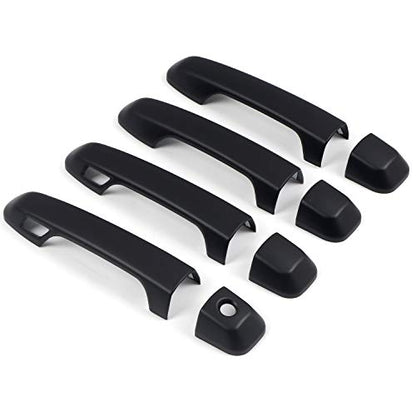 ITrims Door Handle Cover Trim for Toyota 4Runner 4WD N280 Prado J150 2010-2024 2018 2019 2020 Car Styling Accessories Exterior Door Handles 8PCS ABS (with Smart Key Holes Matte Black) - size: with Smart Key Holes Matte Black