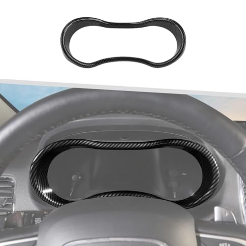 Jimen Fit for Dodge Durango 2014-2020, Car Dashboard Cover Interior Trim Accessories (Carbon Fiber) - color: Carbon Fiber