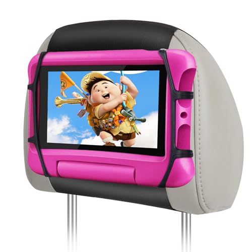 WONNIE Tablet Holder for Car, Upgraded iPad Holder for Car Mount Headrest, iPad Mount Back Seat for Kids with Anti-Slip Strap, Silicone Holding Net/Fits All 7-12.9'' Tablets - size: 1 Pack- Fits 7-12.9" Tablet