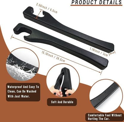 Car Seat Gap Filler Set of 2, Premium Interior Car Accessories, Multifunctional Car Storage Solution with Non-Slip Design, Fits Most Vehicles (Blacker) - color: Blacker