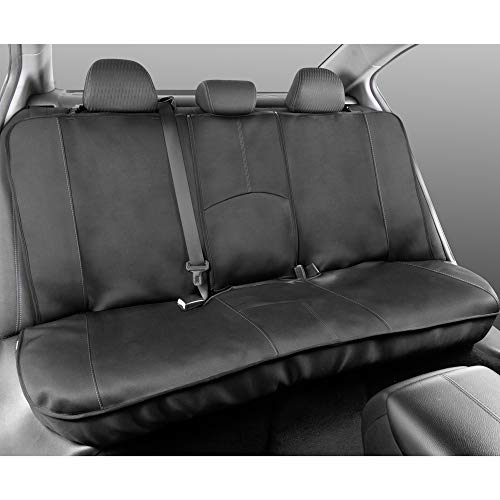 Motor Trend Perfect Symmetry Gray Car Seat Covers, Full Set – Waterproof Neoprene Foam Lining, Durable Front and Back Rear Bench Protectors, Fits Most Car Truck Van and SUV - color: Gray Front Black Rear