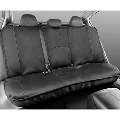 Motor Trend Perfect Symmetry Gray Car Seat Covers, Full Set – Waterproof Neoprene Foam Lining, Durable Front and Back Rear Bench Protectors, Fits Most Car Truck Van and SUV - color: Gray Front Black Rear