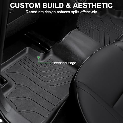 Floor Mats for 2025 2020-2024 Nissan Sentra, TPE All Weather Durable Floor Liners for Nissan Sentra Accessories - size: 2020-2025 | For Nissan Sentra