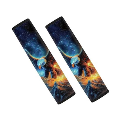 Fashion Eagle Car Seat Belt Pad Cover Soft Universal Car Seat Belt Pads Cover Anti-Slip Shoulder Strap Protect Interior Automotive for Most Vehicle, SUV, Truck, Cars - color: Fashion Eagle