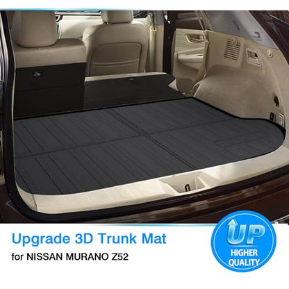 Powerty Trunk Mat for Nissan Murano 2015-2023 2024 Accessories Cargo Mats TPO All Weather Cargo Liner Heavy-Duty Trunk Liners - size: Cargo Mat｜For｜15-24｜Nissan Murano