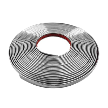 ZIMISI 26Ft Automotive Chrome Trim Strip, 1/2" Wide DIY Decoration Protect Tape, Scratch-Proof Car Body Side Chrome Trim Molding for RV Motor Truck Bumper Door Window