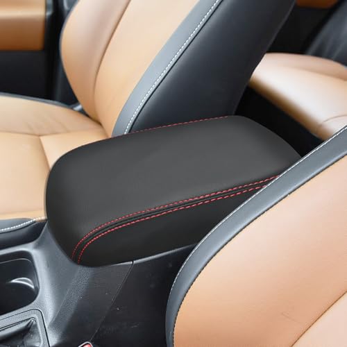 Compatible with Center Console Armrest Cover for Toyota RAV4 2013 2014 2015 2016 2017 2018 Leather Arm Rest Storage Box Lids Cushion Protector Pad - size: RAV4 2013-2018