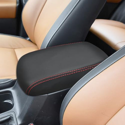 Compatible with Center Console Armrest Cover for Toyota RAV4 2013 2014 2015 2016 2017 2018 Leather Arm Rest Storage Box Lids Cushion Protector Pad - size: RAV4 2013-2018