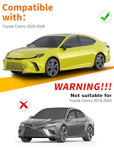 in-Channel Window Rain Guard for Fit for Toyota Camry 2025-2026 Rain Guards Side Window Visors Low Profile Vent Visor Window Deflectors Vent Shades Car Accessories - size: 2025-2026 Toyota Camry