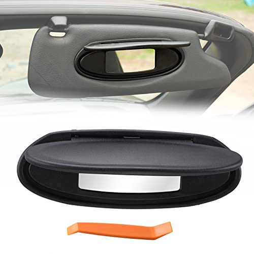 Car Sun Visor Mirror Covers and Base Replacement, Visor Vanity Mirror Caps w/Mirror for Porsche 996/997-911 986/987 for Boxster for Cayman 1996-2010,Left Driver or Right Passenger Side,1PCS - size: 1 Piece (Base and Cover)