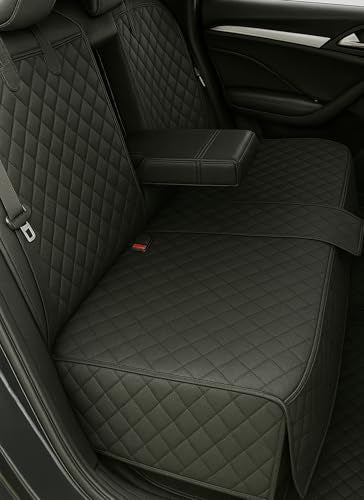 fidozen Waterproof Dog Car Seat Cover for Back Seat, Split Car Seat Covers for Dogs, Pet Backseat Cover for Dogs in Car, Nonslip Car Seat Protector, Seat Covers for Cars SUV Truck,seat Belt