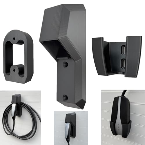 Chargeifier Tesla Charging Cable Organizer with Latch use w/Model S Model 3 Model X Model Y w/Mobile Connector Bracket-Automotive Accessories (Charger and Mobile Connector Holder)