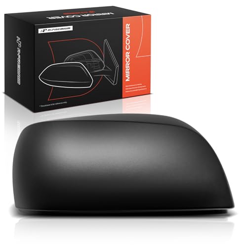 A-Premium Passenger Side Rearview Mirror Cover Cap - Compatible with Subaru Forester 2014-2018, Impreza 2012-2014 - Textured Black, Without Turn Signal Hole - color: Textured Black, size: Right Passenger Side