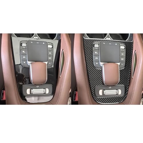 NVCNX Carbon Fiber Accessories for Mercedes Benz GLE 580 53 63 S AMG/GLS 450 580 63 AMG 2020-2026 2021 2022 2023 2024 2025 Center Console Gear Shift Panel Cover Interior Trim Overlay Sticker 1PC - color: Center Console Gear Shift Panel Trim B