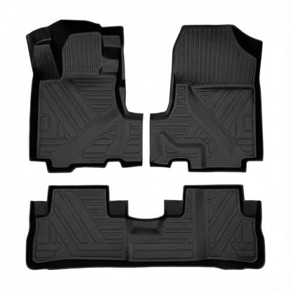 CRV Floor Mat - All Weather Compatible with 2007-2011 Honda CRV Floor Mat Waterproof Durable Anti-Slip Odorless Custom-Fit TPE Front and Rear Row Set Floor Liner - size: for Honda CRV 2007-2011