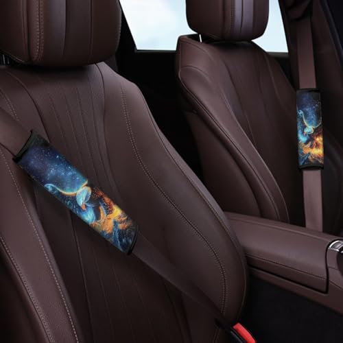 Fashion Eagle Car Seat Belt Pad Cover Soft Universal Car Seat Belt Pads Cover Anti-Slip Shoulder Strap Protect Interior Automotive for Most Vehicle, SUV, Truck, Cars - color: Fashion Eagle