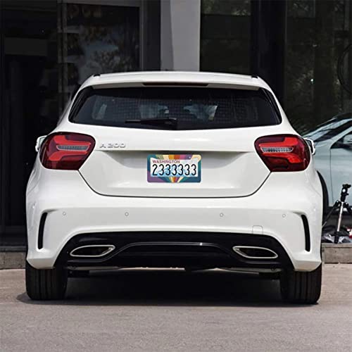 2-Pack Stainless Steel Sun Rays License Plate Frames with Screw Caps and Screwdriver Set - 2-Hole Installation… - color: Sun Ray