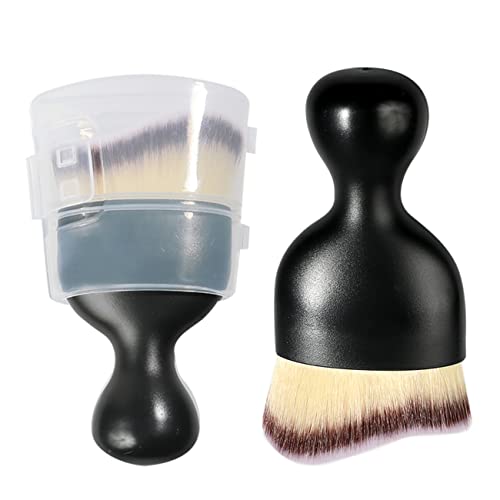 AOCISKA Car Interior Detailing Brush,Soft Bristle Cleaning Brush Car Detailing Brush Dusting Brush,Car Interior Cleaning Tool,Auto Detail Brush Car Dash Duster Brush (Tri-Color with Cap) - color: Tri-color With Cap