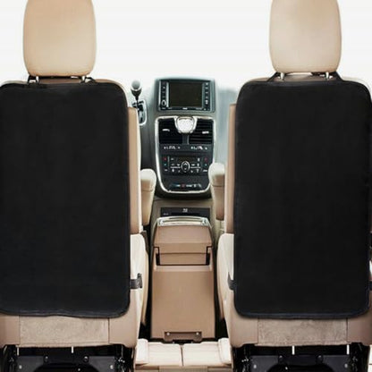 3pcs Waterproof Car Seat Back Kick Protectors for Safety Anti-Kick Pad with Dirt Protection Black Seat Back Cover