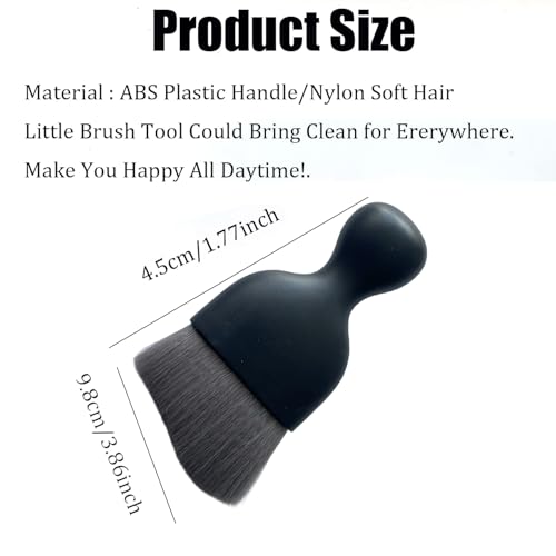 Car Detailing Brush,Car Interior Detail Dust Brush,Soft Bristle Cleaning Brush,Universal Car Brush Tool(Double Purple) - color: Double Purple