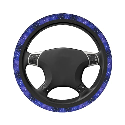 Galaxy Starry Sky Steering Wheel Covers Non Slip Neoprene Universal 15 Inch Steering Wheel Protector Car Cover for Men Women - color: Galaxy Starry Sky