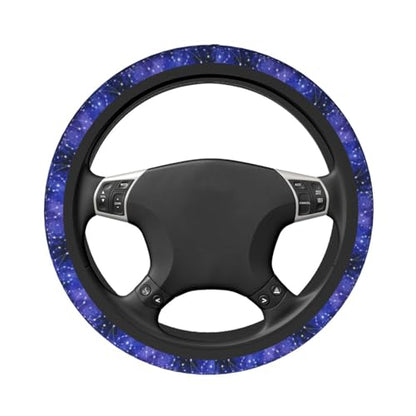 Galaxy Starry Sky Steering Wheel Covers Non Slip Neoprene Universal 15 Inch Steering Wheel Protector Car Cover for Men Women - color: Galaxy Starry Sky