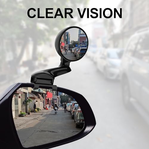 Blind Spot Mirror Adjustable 360 Degree Car Side Mirror, HD Glass Rear View Exterior Accessories Frame Thickness Less than 5MM for Car SUV (long-armed Right) - style: long-armed Right