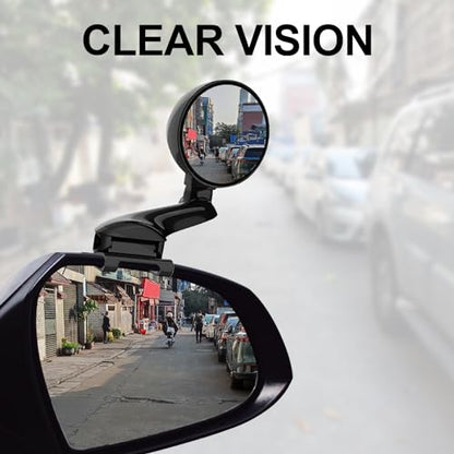 Blind Spot Mirror Adjustable 360 Degree Car Side Mirror, HD Glass Rear View Exterior Accessories Frame Thickness Less than 5MM for Car SUV (long-armed Right) - style: long-armed Right