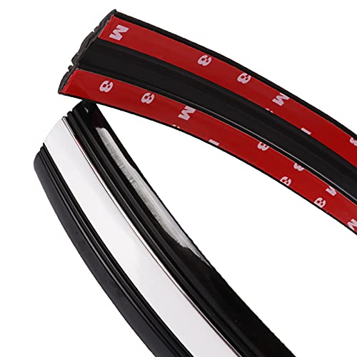 18FT Automotive Chrome Trim Molding Heavy Duty Car Side Molding UV Protected Scratch-Proof for RV Truck Motor Bumper Door Window Self Adhesive, 1-11/16" Wide