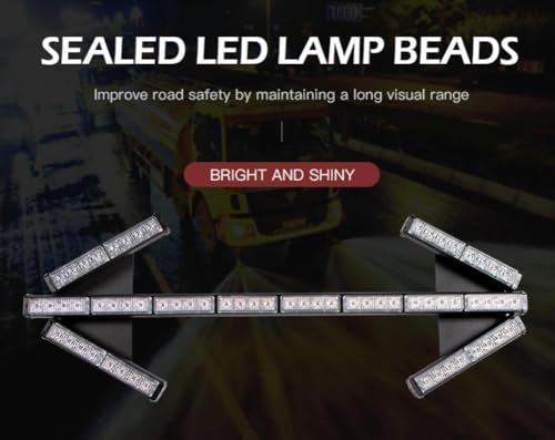 35" L x 14" H LED Arrow Lights Traffic Advisor Arrow Stick for Tow Trucks/Strobe Directional Arrow Board Light Bar