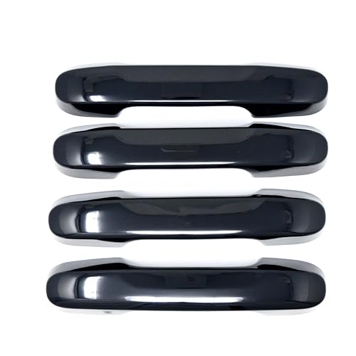 Trim Illusion Snap On Gloss Black Car Door Handle Cover Trim Compatible with Honda Pilot 2023-2024, Works Over Keyless Sensors, DH6340BLK