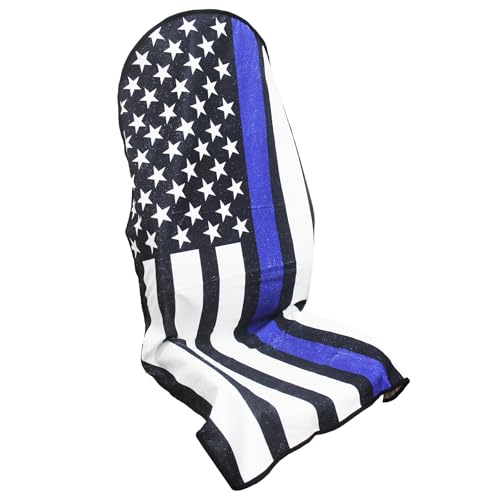 Waterproof Car Seat Cover for Front Seats, Protector for Cars SUVs Trucks, Sweat Towel Seat Covers Bucket for Gym,Workout,Beach,Hiking,Running (American Flag Black, 1PC) - color: American Flag Black, size: 1PC Front Seat Towel