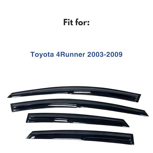 IG Window Visors Fit for 2003-2009 Toyota 4Runner, Out-Channel Rain Guards Vent Wind Deflectors 4PC, Car Accessories for 03-09 4Runner - size: 2003-2009 4Runner