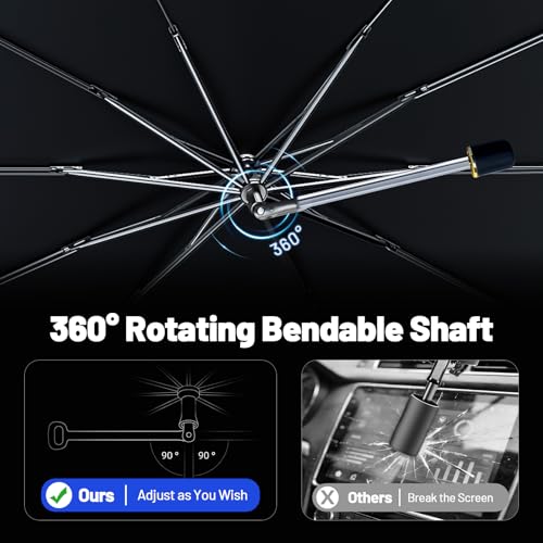 Car Windshield Sun Shade for Audi A4 A5&S5 RS5 2018-2026 –[Reflective Coated Fabric] Sunshade Umbrella for Front Window, Car Shades Sun Visor Keep Car Cool and Protects Interior, 1:1 Exact Fit - size: For Audi A4 A5&S5 RS5 2018-2026