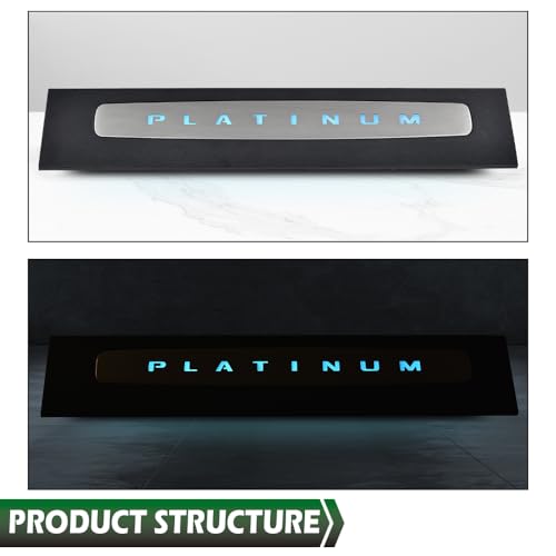 GRAND ORANGE LED Platinum Illuminated Front Door Sill Plates Left and Right Compatible with Ford F250 F350 F450 F550 Super Duty Crew Cab Only 2017-2022, LED Door Sills Plates Accessories - size: Fit Ford F250 F350 Super Duty Crew Cab 2017-2022