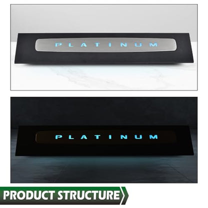 GRAND ORANGE LED Platinum Illuminated Front Door Sill Plates Left and Right Compatible with Ford F250 F350 F450 F550 Super Duty Crew Cab Only 2017-2022, LED Door Sills Plates Accessories - size: Fit Ford F250 F350 Super Duty Crew Cab 2017-2022
