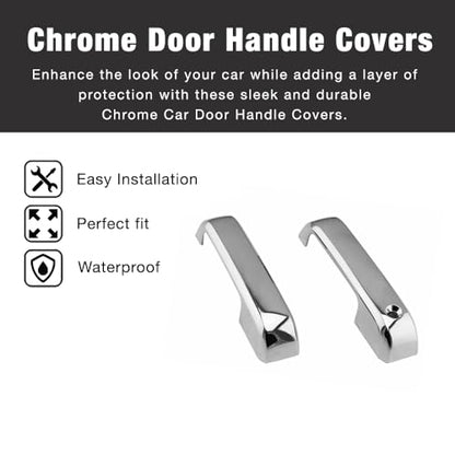 SEGADEN Chrome Plated Door Handle Cover Compatible with 2015-2017 Ford F-150 F150 (2 Doors No Passenger Keyhole No Smart Hole) XG7725