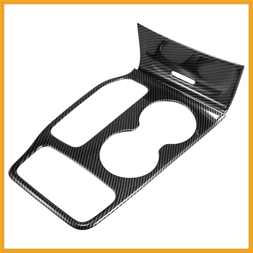 Carbon Fiber Pattern Car Interior Center Console Gear Shift Frame Panel Cover Trim Set for Jeep Grand Cherokee 2016-2021 Replacement