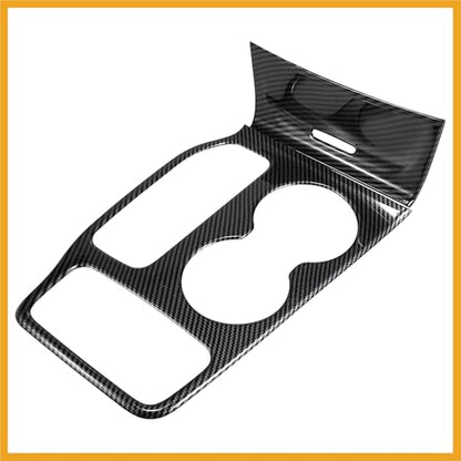Carbon Fiber Pattern Car Interior Center Console Gear Shift Frame Panel Cover Trim Set for Jeep Grand Cherokee 2016-2021 Replacement