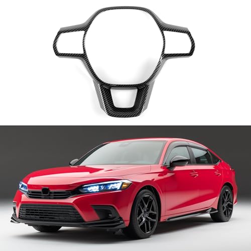 for 2022 2023 2024 2025 Honda Civic 11th Gen Accessories ABS Carbon Fiber Decals Interior Stickers - color: Caebon Fiber a