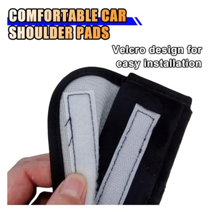 Fluffy Cloud Car Seat Belt Pads - Cute Seat Belt Covers for More Comfortable Driving - Safety Seatbelt Shoulder Strap Cushion Protect Shoulder and Neck - Backpack Shoulder Pad for Kids Adults (2PCS) - size: 2PCS