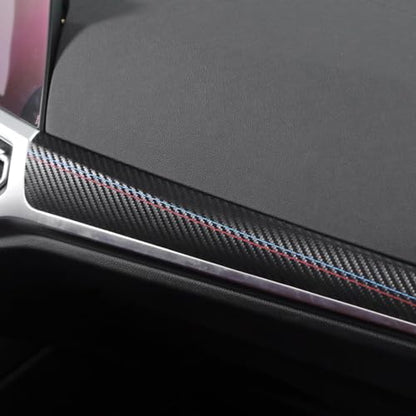 Betterhumz Car Central Instrument Dashboard Cover Trim Compatible with BMW G20 G28 G42 G23 3 4 Series 318i 320i 330i M340i 2020-2023 Car Interior Accessories PVC Leather A - size: Leather A
